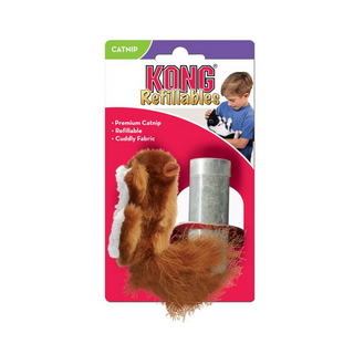 Kong Squirrel with refill catnip view 