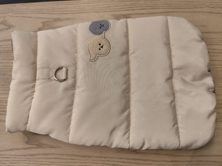 Beige Embroided Gilet L