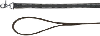 Trixie Rustic Greased Leather Leash M-L Grey view 