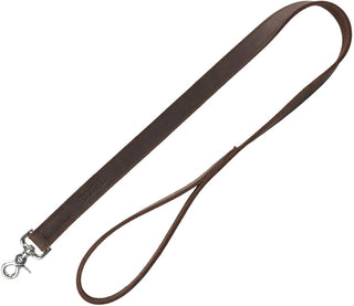 Trixie Rustic Greased Leather Leash M-L DarkBrown view 