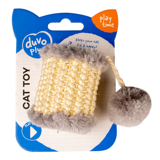 Duvo Cushy Sisal Barrel With Ball Grey view 