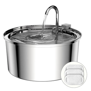 Stainless Steel Pet Drinking Fountain 3.0 L (100 Oz) view 