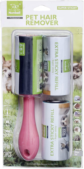Nunbell Pet Hair Remover Triple view 