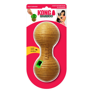 Kong Bamboo Feeder Dumbbell Md view 