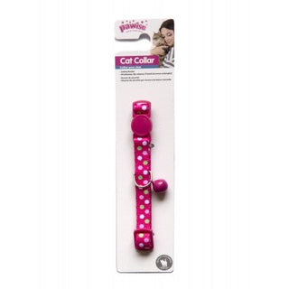 Pawise Cat Collar Polka Dots Pink view 
