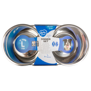 Duvo Double Bowl Wire Large 21cm view 