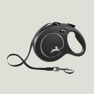 Flexi New Classic Tape Leash Black L view 