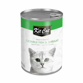 Kitcat doublefish & shrimp 400g can