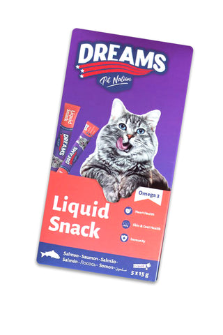 Dreams Liquid Snack Salmon 5x15g view 