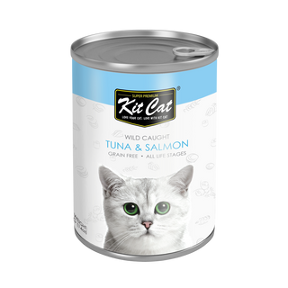Kitcat Tuna & Salmon 400g can