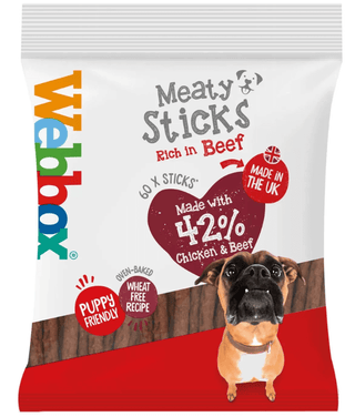 Webbox Dog Meaty Sticks 487g view 
