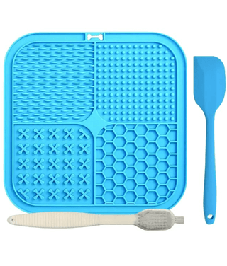 Nuff Lick Mat Plus Blue view 