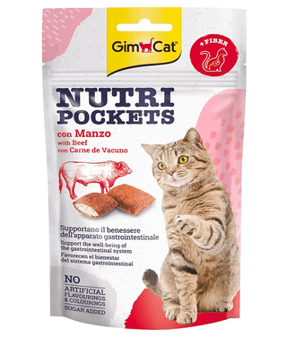 Gimcat Nutri Pockets Beef 60g view 