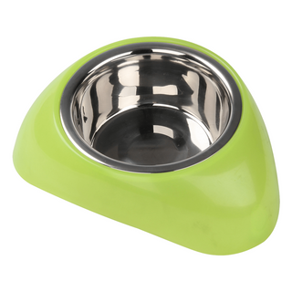 Pawise StainlessSteel Bowl With Stand 750ml(Green) view 