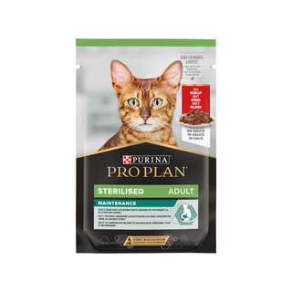 Proplan cat sterilised beef 85g view 