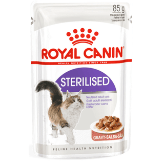 Royal Canin Cat Wet Sterilised Gravy 12x85gr view 