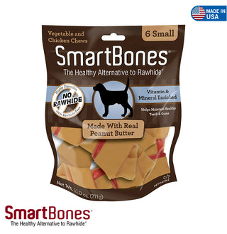 Smart Bones Peanut Butter Small(6) view 