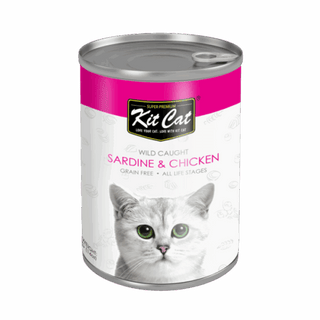 Kitcat sardine & chicken 400g can