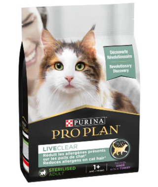Proplan Cat Live Clear Adult Sterilised Turkey 1.4kgs