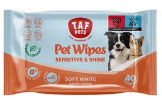 T.A.F Wipes Sensitive and Shine Soft White 40pcs