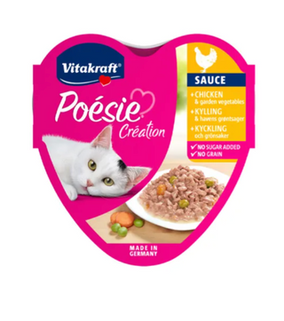 Vitakraft Cat Poesie Heart - Chicken and Garden Vegetables