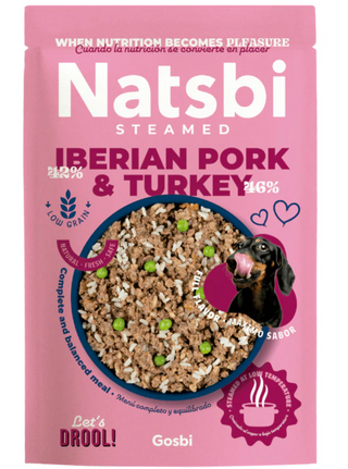 Natsbi Dog Steamed Iberian Pork & Turkey 200g