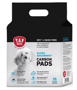 T.A.F Carbon Pads with Adhesive Strips 60x60cm 15 pcs