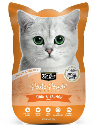 Kitcat Petite Pouch Tuna and Salmon