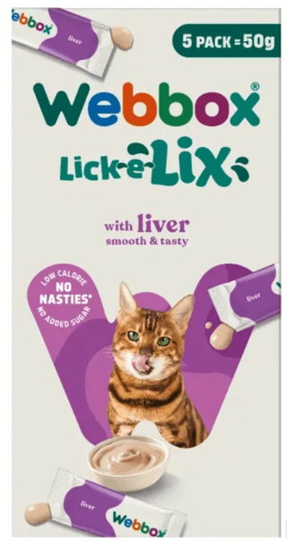Webbox Lick E Lix Cat with Liver