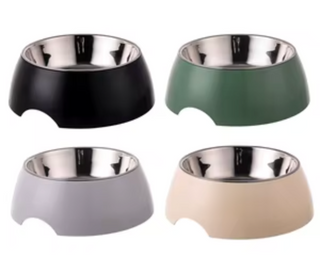 Small Round Plastic Bowl With Stainless Steel