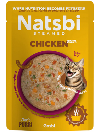Natsbi Cat Steamed Chicken 80g