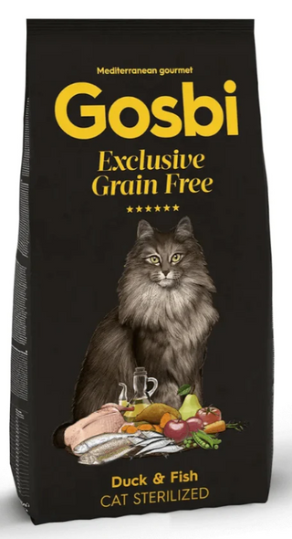 Gosbi Exclusive Grain Free Duck and Fish Cat Sterilized 2Kg