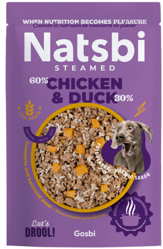 Natsbi Dog Steamed Chicken and Duck 200g