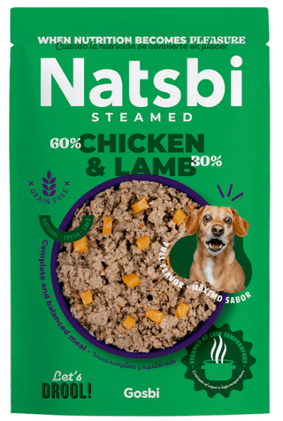 Natsbi Dog Steamed Chicken and Lamb 200g