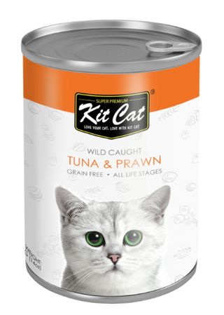 Kitcat Tuna & prawn 400g can