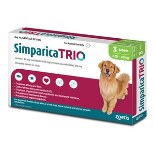 Simparica Trio 20kg-40kg
