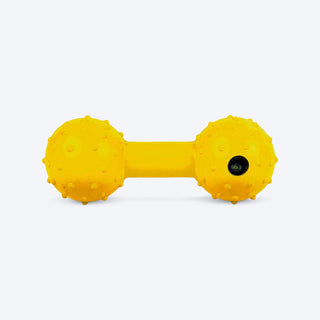 Trixie Dumbbell With Bell Yellow 12 cm view 