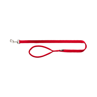 Trixie Premium Leash Double Layered Red M-L view 