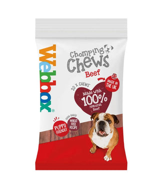 Webbox Chomping Chews Dog Beef view 