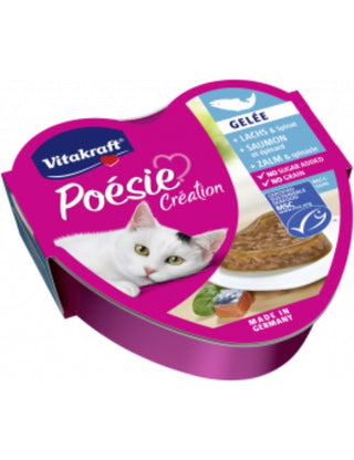 Vitakraft Poesie Heart Salmon And Spinach 85g view 