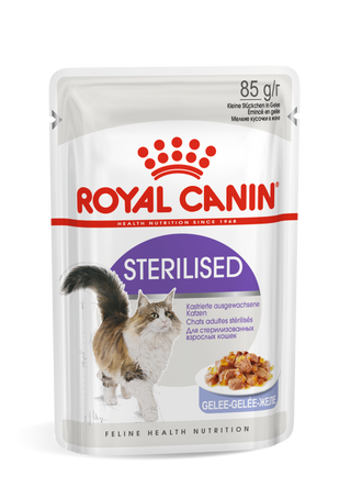 Royal Canin Cat Wet Sterilised Jelly 12x85g view 