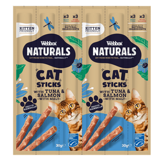 Webbox Cat Naturals Tasty Sticks Fish view 