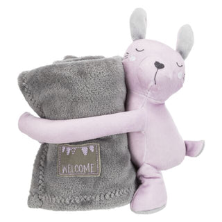 Trixie Junior Cuddly Set Rabbit Grey 75x50 cm view 