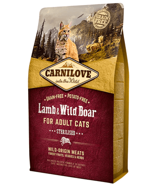 Carnilove Lamb & Wild Boar Sterilised 2kg view 