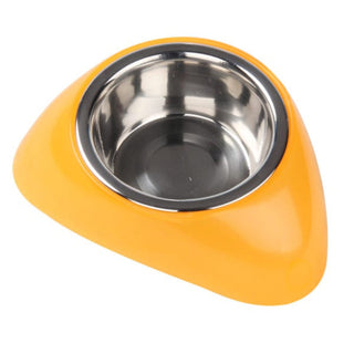 Pawise StainlessSteel Bowl With Plastic Stand 350ml(Orange) view 