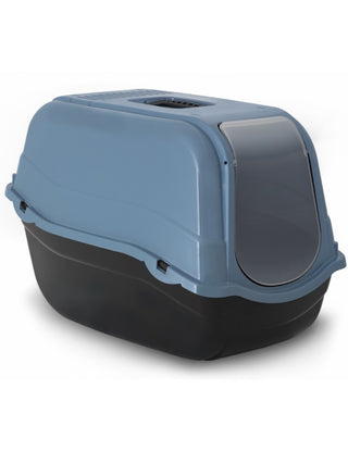 Bergamo Romeo With Filter Blue Litter Box side view
